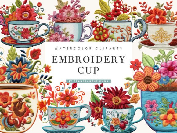 Real-World Review: Embroidery Cup Clipart Bundle