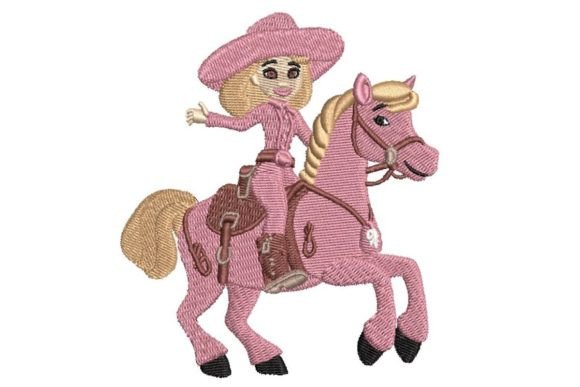 Review: Cartoon Cowgirl Embroidery Design for Makers