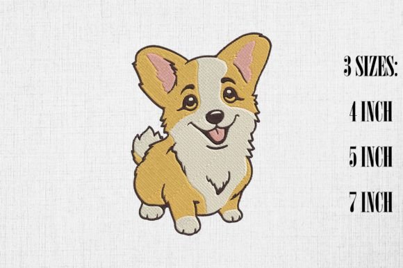 Review: Cute Kawaii Corgi Embroidery Design for Holidays