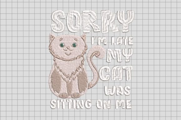 Review: Cute White Cat with Quote Embroidery File