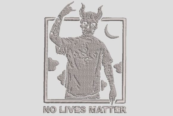 Review: Demon No Lives Matter Halloween Embroidery