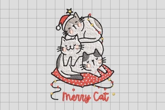 Review: Merry Cat Sleeping Together Embroidery