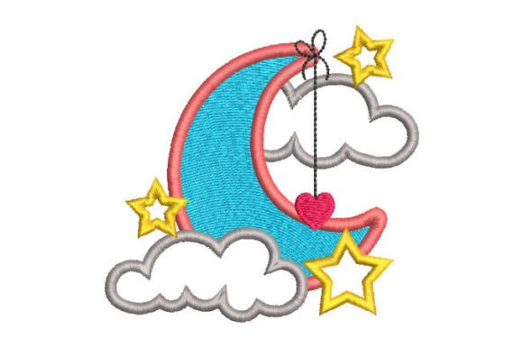 Review: Moon Cloud and Star with Heart Embroidery