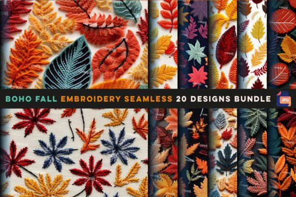 Reviewing Boho Fall Embroidery Seamless for Boutique Sweatshirts