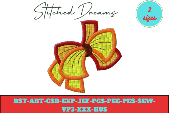 Reviewing Bow Digital Embroidery Designs for Boutique Sweatshirts