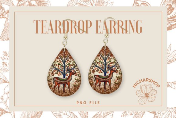 Reviewing Christmas Deer Embroidery Teardrop2
