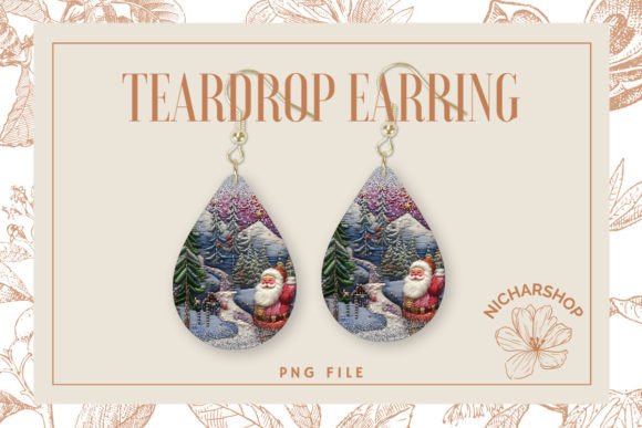 Reviewing Santa Christmas Embroidery Teardrop2 for Gifts