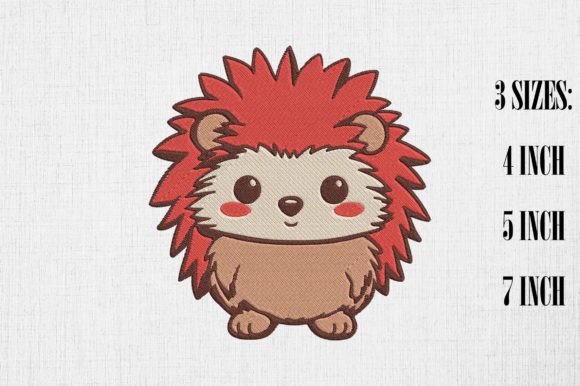 Reviewing the Cute Kawaii Hedgehog Embroidery Design