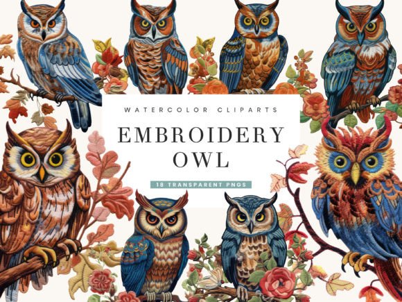 Reviewing the Embroidery Owl Clipart Bundle